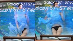 氣質女神莫允雯挑戰水中自拍