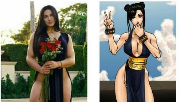 真人版春麗爆紅！26吋健美腿太驚人