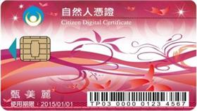 自然人憑證／台中大里區戶政事務所網站