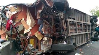 遊覽車中山高翻覆　大陸團26人送醫