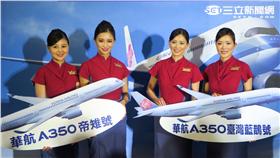 華航A350飛行大使。（圖／記者簡佑庭攝影）