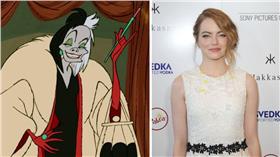 艾瑪史東,Emma Stone,庫伊拉,Cruella,101忠狗　圖／翻攝自網路、達志影像