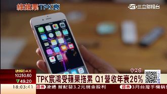 蘋果Q1出貨不佳　拖累TPK宸鴻