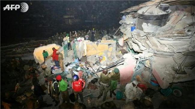 肯亞大樓因暴雨倒塌　至少7人喪生