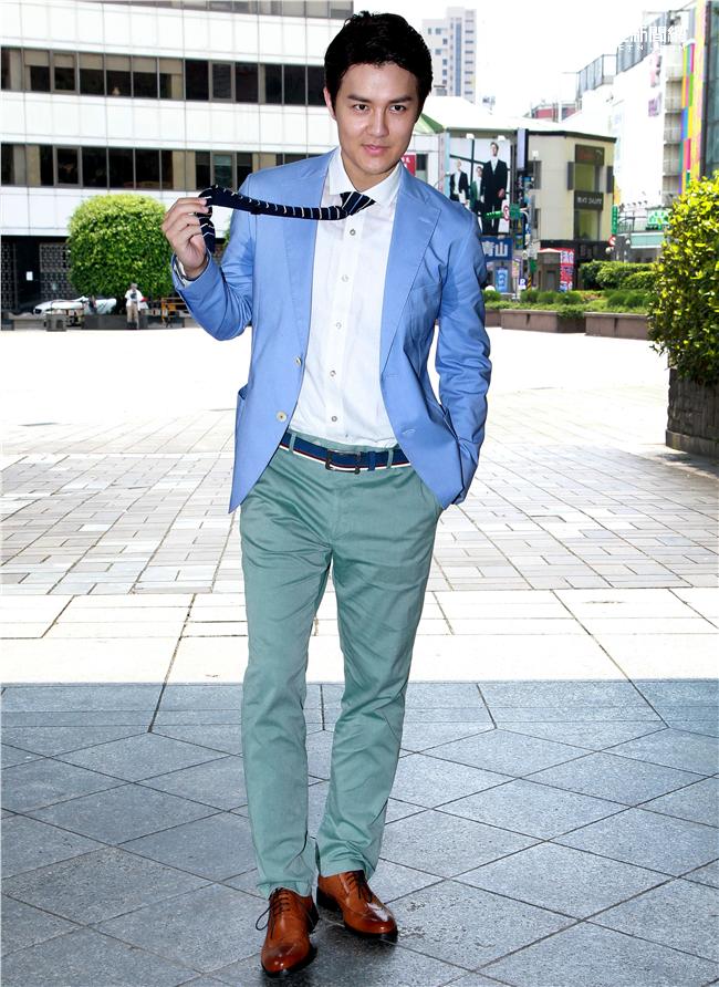 豬哥亮首次當老闆開拍電影「大釣哥」新春賀歲片，演員吳克群。（記者邱榮吉/攝影）