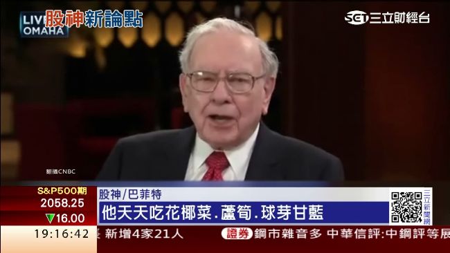 美若長期零利率　股神：道瓊達十萬點