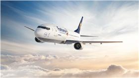 德國漢莎航空再次推出「球迷莎」彩繪機，將載運德國國家隊到法國比賽。（圖／漢莎航空提供）