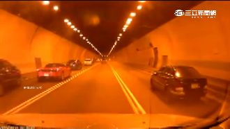 未保持安全距離　國3隧道7車連環撞