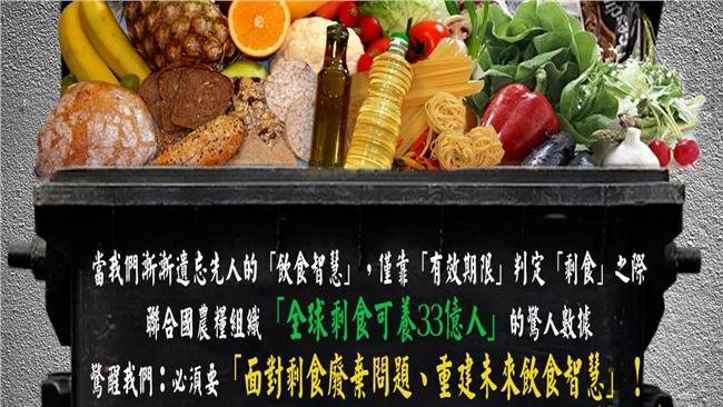 上百億剩食被浪費　他籲反思有效期限