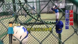 球從護網破洞穿過　重擊男童左眼眶