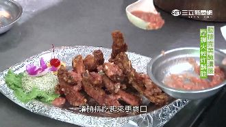 炸肋排沾莎莎醬　酥脆清甜又爽口