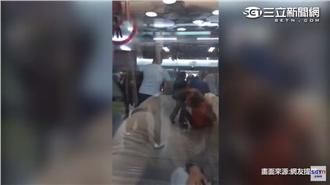 地鐵插隊糾紛爆鬥毆　娃娃車也拿來砸