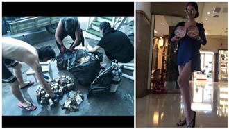 女模魂斷海洋　度假不忘撿垃圾愛地球