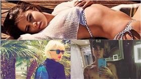 Selena Gomez,Taylor Swift,Justin Bieber,合成圖