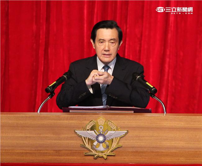 總統馬英九（17）日上午到國防部進行任內「最後巡禮」，致詞中歷數自己歷年的政績。（記者邱榮吉/攝影）