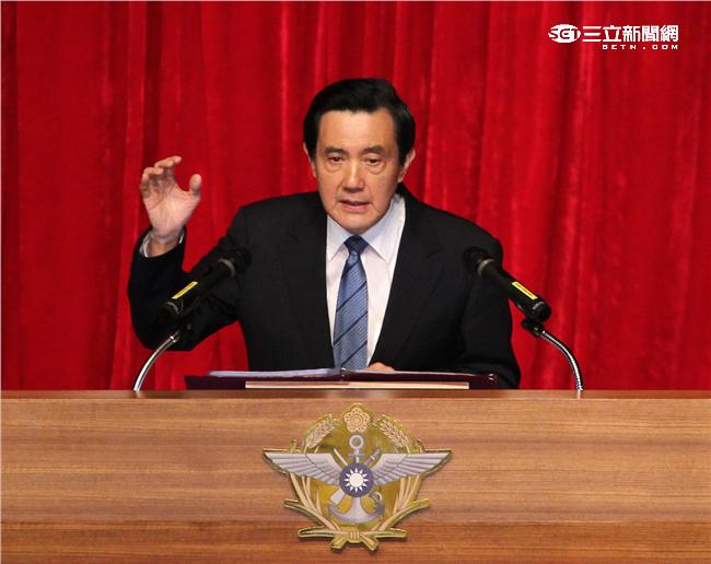 總統馬英九（17）日上午到國防部進行任內「最後巡禮」，致詞中歷數自己歷年的政績。（記者邱榮吉/攝影）