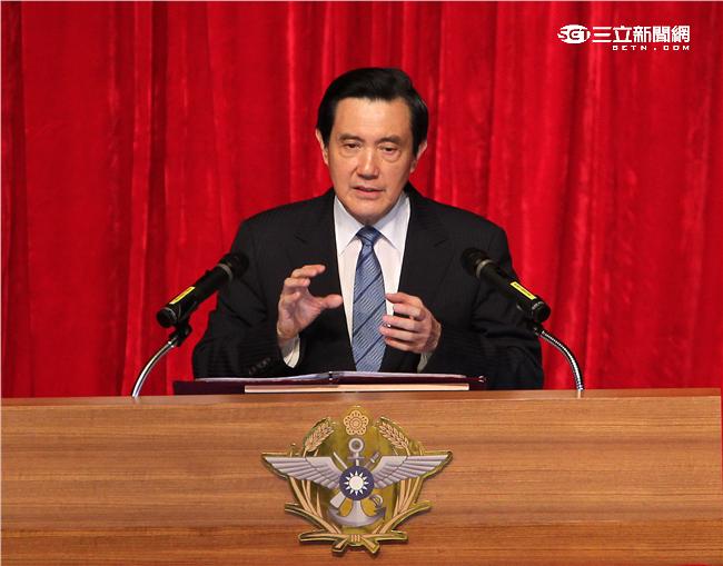 總統馬英九（17）日上午到國防部進行任內「最後巡禮」，致詞中歷數自己歷年的政績。（記者邱榮吉/攝影）
