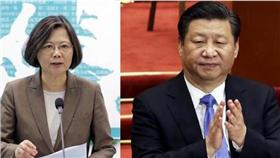 蔡英文,習近平（合成圖／路透社／達志影像、中央社）