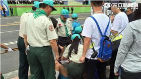 童子軍
昏倒１６／９
記者張之謙攝