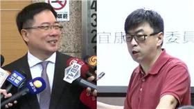 蔡正元、段宜康合成圖／資料照