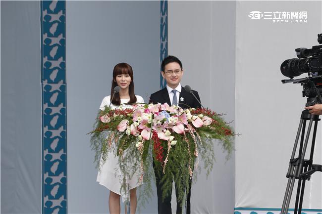 總統府,520,就職,口譯哥,趙怡翔,客家妹,陳明珠(圖／台北市攝影記者聯誼會提供)