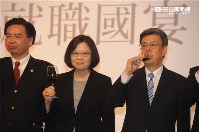 520,萬豪酒店,國宴,蔡英文,陳建仁,吳釗燮,敬酒(圖／中央社)