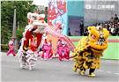 「台灣之光」民俗文化三太子、八家將、祥獅獻瑞等等。（記者邱榮吉/攝影）