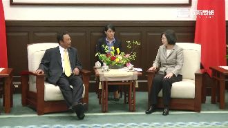 蔡英文開工！見帛琉總統乖乖講中文