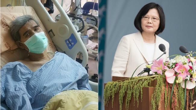 古金水力抗癌魔　蔡英文前往探視