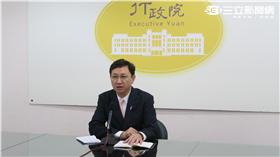 行政院發言人童振源。記者盧素梅攝