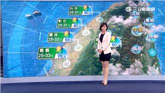 西半部恐較大雨勢　劇烈天氣急雨又猛