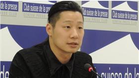 林昶佐於日內瓦國際記者俱樂部記者會（圖／翻攝自林昶佐臉書）