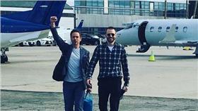 小勞勃道尼,克里斯伊凡　圖／翻攝自gwynethpaltrow IG