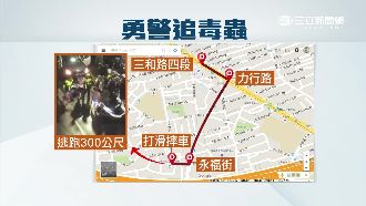 毒蟲見警拒盤查　飆車逃跑慘摔遭逮