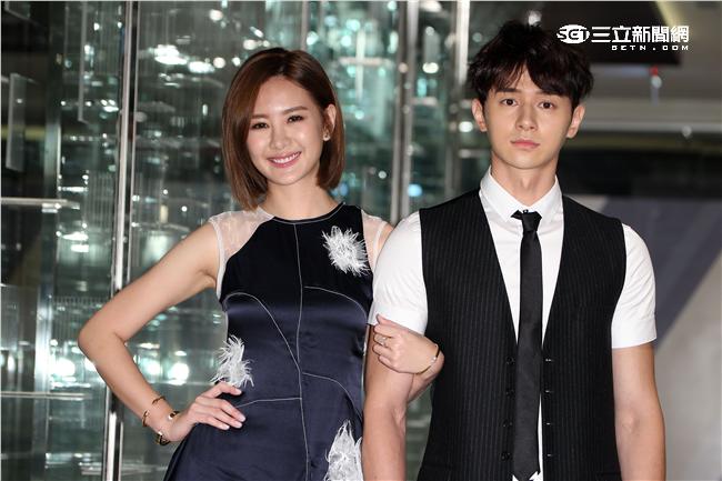 三立最新華劇「狼王子」男女主角張軒睿、安心亞，首次與媒體見面。（記者邱榮吉/攝影）