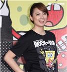 阿喜出席海綿寶寶聯名路跑記者會。（記者邱榮吉/攝影）