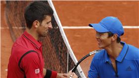 盧彥勳和喬克維奇（Novak Djokovic）（圖／美聯社／達志影像）