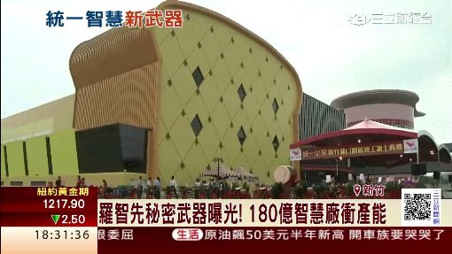 統一秘密武器曝光! 180億智慧廠衝產能