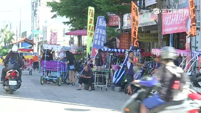 闖徒步區還爭道！旗津四輪車亂象糟