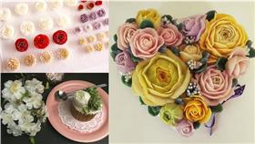 韓式擠花,韓式裱花,蛋糕,CAKE,奶油,裝飾,甜點,糕點,韓國-組圖／翻攝自mosilsister IG、kimncake IG、baby_seul IG 