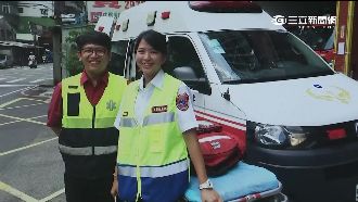 暖心空姐！趁休假到消防隊當救護天使