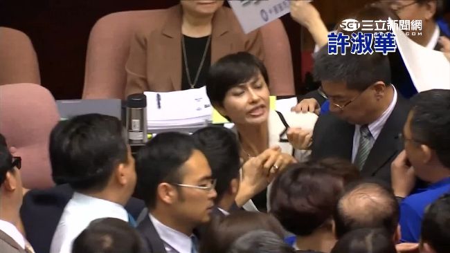 藍、綠女將拐架子硬上　林全夾中苦笑