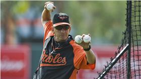 中信兄弟客座捕手教練艾力士（圖／路透社／達志影像）