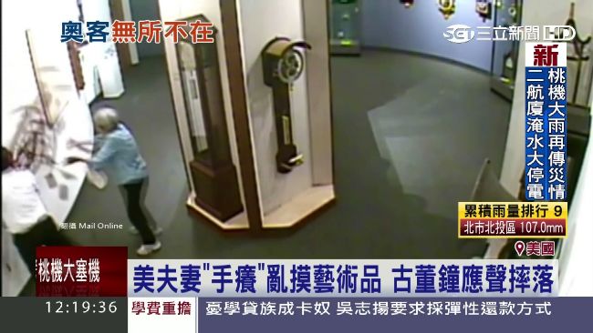 參觀遊客超失控　博物館文物瞬間解體