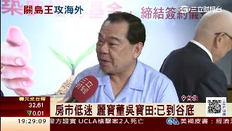 房市低迷　麗寶吳寶田：已到谷底