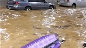 桃園機場淹水