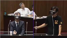 黃國昌,林全,VR,總質詢　圖／翻攝自立法院直播