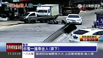 遭撞飛又被輾　騎士變夾心多處骨折