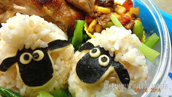 笑笑羊造型便當　DIY作法超簡單