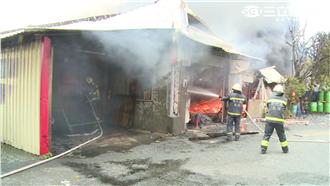 彰化不織布工廠大火　五名員工受傷